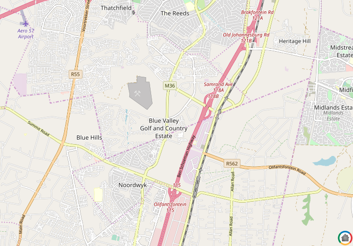 Map location of Valley View Estate